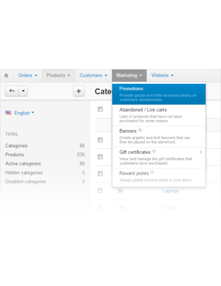 CS-CART el. parduotuvės valdymo sistema Cs-cart - 4